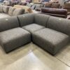 Soft Multi-Toned Grey 3 Piece Modular Sofa