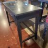 Glass Top Black Sofa Table