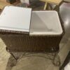 Brown Wicker Cooler On Stand