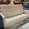 Small Beige Fabric Sofa