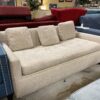 Small Beige Fabric Sofa