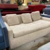 Small Beige Fabric Sofa