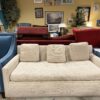 Small Beige Fabric Sofa