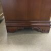 Executive Red Wood 9 Drawer 1 Door Floral Filigree Dresser