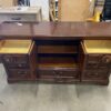 Executive Red Wood 9 Drawer 1 Door Floral Filigree Dresser