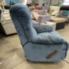 Demin Colored Corduroy Power and Manual Recliner