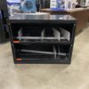 Black File Cabinet with Flipper Doors