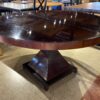 Espresso Brown Pyramid Base Dining Table