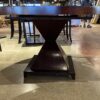 Espresso Brown Pyramid Base Dining Table