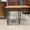 Wooden Top Folding Steel Rolling Table