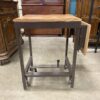 Wooden Top Folding Steel Rolling Table