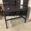 Classic Rectangular Black Wooden Bar Height Table