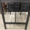 Classic Rectangular Black Wooden Bar Height Table