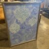 Painted Blue Puff Ball Flowers Art Frame