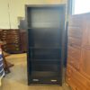 Sleek Black Bookcase With 1 Drawer