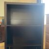 Sleek Black Bookcase With 1 Drawer