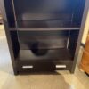 Sleek Black Bookcase With 1 Drawer