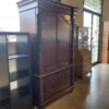 Twisted Column Design Dark Wood Armoire