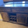 Smokey Brown Nice 2 Door Wine Bottle Holding Buffet