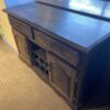 Smokey Brown Nice 2 Door Wine Bottle Holding Buffet