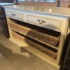 Creamy Blonde Buffet With Basket Drawers