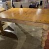 Medium Brown Thick Hardwood Dining Table