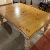 Medium Brown Thick Hardwood Dining Table