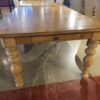 Medium Brown Thick Hardwood Dining Table