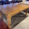 Medium Brown Thick Hardwood Dining Table