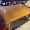 Medium Brown Thick Hardwood Dining Table