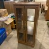 Open Back 3 Level Wood Display Cabinet