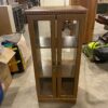 Open Back 3 Level Wood Display Cabinet