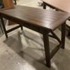 Dark Rustic Hardwood 2 Drawer Modern Work Desk