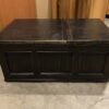 Espresso Brown Lift Top Coffee Table on Wheels