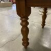 Simple Oak Toned Spun Pillar Legged Dining Table