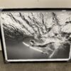 "Greyscale Portrait of a Surfer" Art Frame