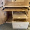 Blonde Hide-Away Desk Cabinet