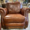 Caramel Leather Armchair