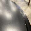 Black X Bottomed Circular Coffee Table