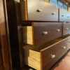 Brown Doublewide Dresser w/ Silver Oval Hardware