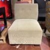 Subtle Tuft Pale Tan Slipper Chair