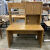 Classic Wood Desk with Shelving and Storage