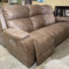 Caramel Leather La-Z-Boy Power Double Recliner