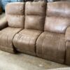 Caramel Leather La-Z-Boy Power Double Recliner