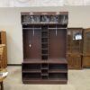 Ahead USA Clothing Display Shelf in Red Wood