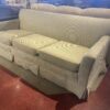 Checkerboard Pattern Sage Green 3 Seater Sofa