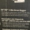 NEW! HUSQVARNA 46"/48" 3-Bin Grass Bagger